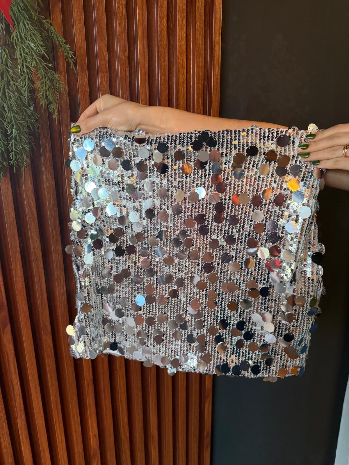 Mini Silver Lentejuelas