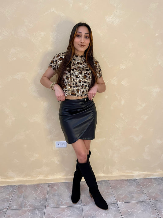 Leopard Blouse